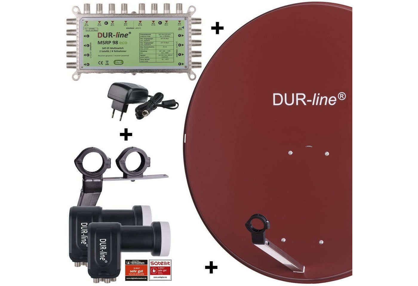 DUR-line DUR-line MDA 90 R 2S/8T Eco - 8 TN Multischalter Set Sat-Spiegel DUR-line DUR-line MDA 90 R 2S/8T Eco - 8 TN Multischalter Set Sat-Spiegel von DUR-line