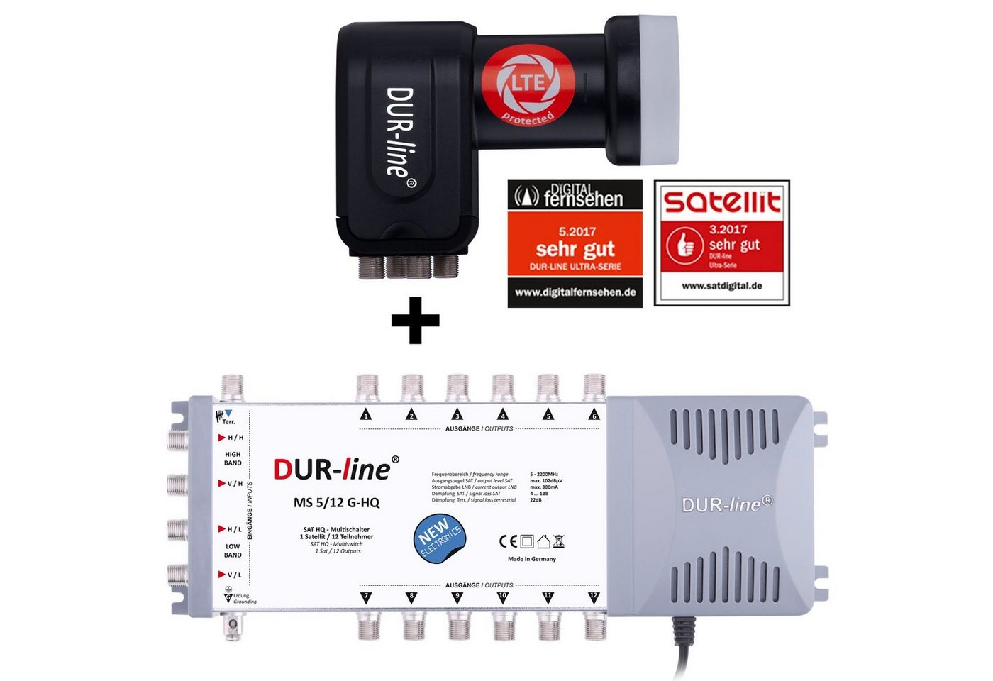DUR-line DUR-line MS-S 5/12-Q - Multischalter Set SAT-Antenne von DUR-line