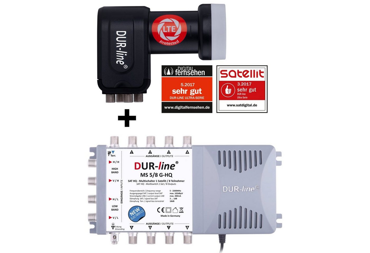 DUR-line DUR-line MS-S 5/8-Q - Multischalter Set SAT-Antenne von DUR-line