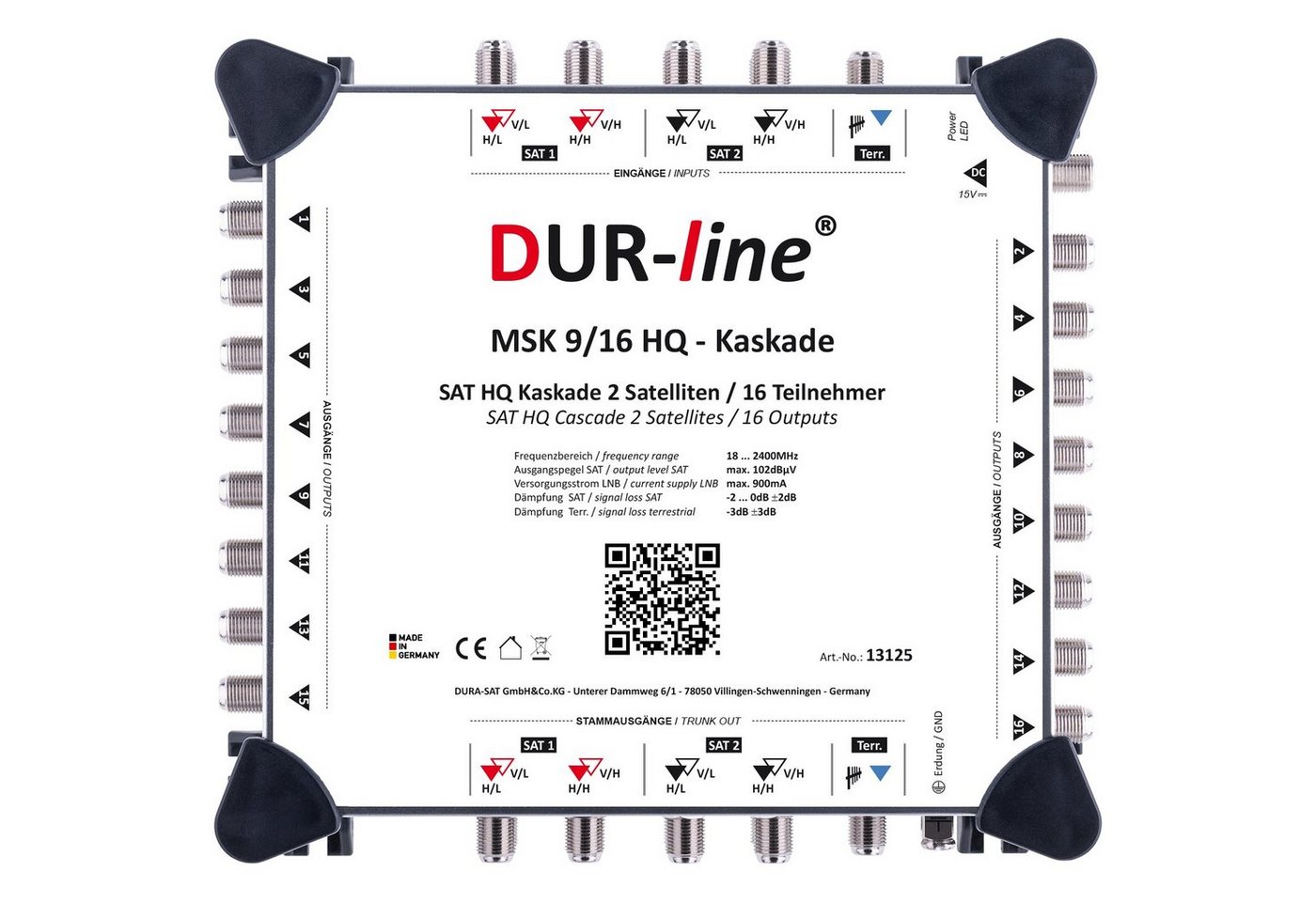 DUR-line DUR-line MSK 9/16 HQ - Kaskade SAT-Antenne von DUR-line
