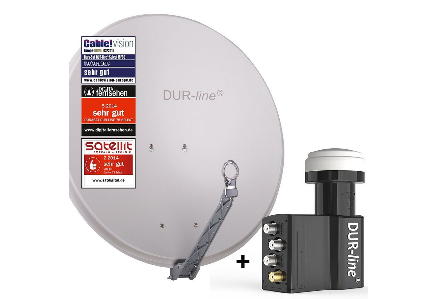 DUR-line DUR-line Select 75 G + UK 104 LNB - Einkabel Set Sat-Spiegel DUR-line DUR-line Select 75 G + UK 104 LNB - Einkabel Set Sat-Spiegel von DUR-line