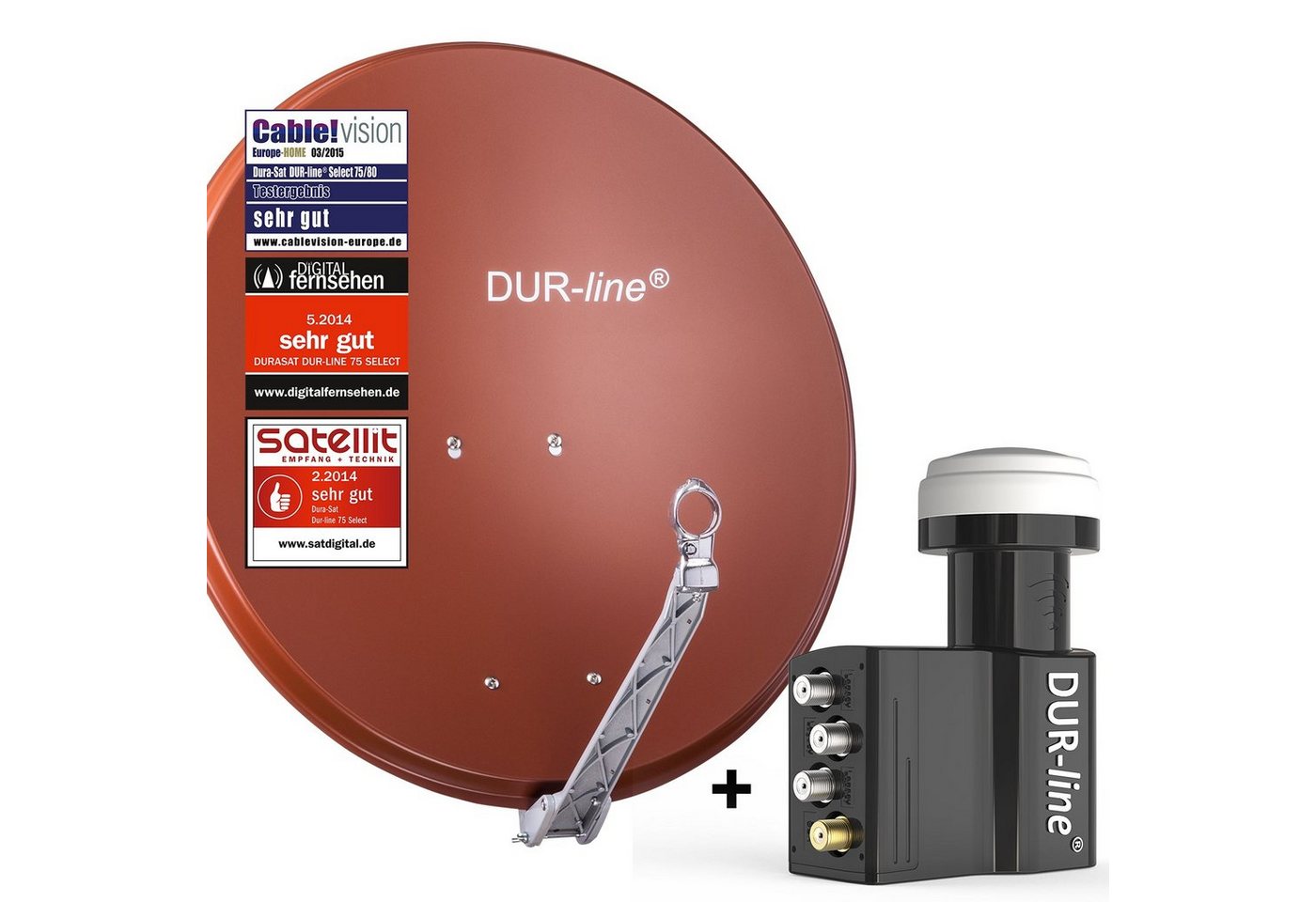 DUR-line DUR-line Select 75 R + UK 104 LNB - Einkabel Set Sat-Spiegel DUR-line DUR-line Select 75 R + UK 104 LNB - Einkabel Set Sat-Spiegel von DUR-line