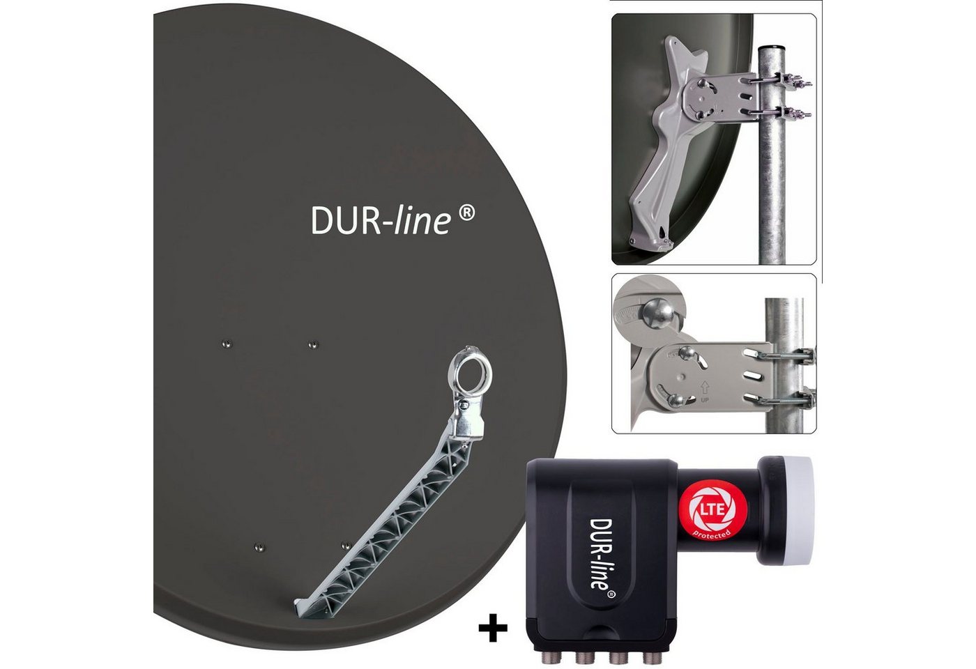 DUR-line DUR-line Select 85/90 A + +Ultra Octo LNB - 8 Teilnehmer Set Sat-Spiegel DUR-line DUR-line Select 85/90 A + +Ultra Octo LNB - 8 Teilnehmer Set Sat-Spiegel von DUR-line