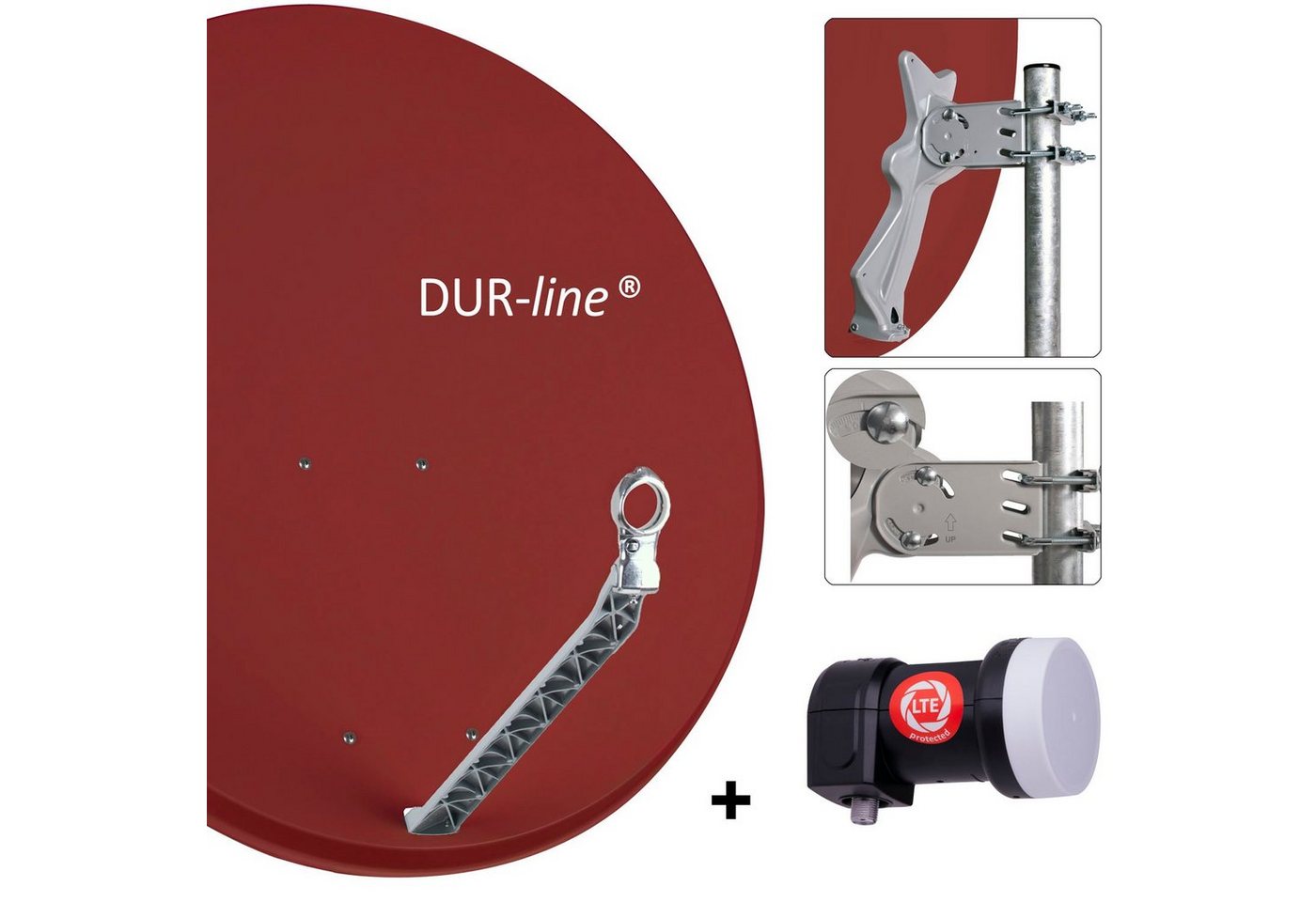 DUR-line DUR-line Select 85/90 R + +Ultra Single LNB - 1 Teilnehmer Set Sat-Spiegel DUR-line DUR-line Select 85/90 R + +Ultra Single LNB - 1 Teilnehmer Set Sat-Spiegel von DUR-line