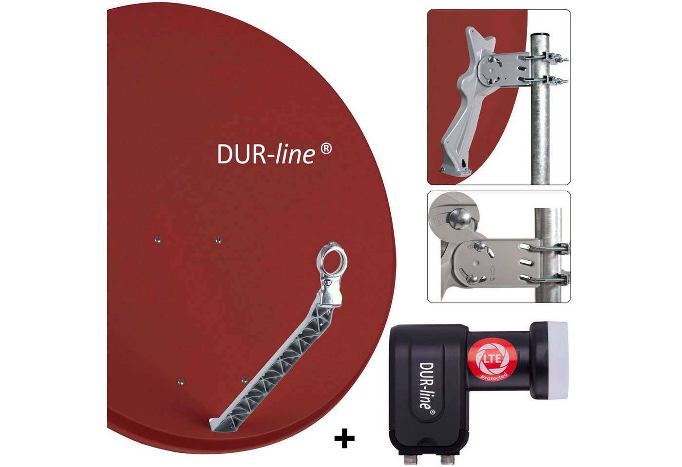 DUR-line DUR-line Select 85/90 R + +Ultra Twin LNB - 2 Teilnehmer Set Sat-Spiegel DUR-line DUR-line Select 85/90 R + +Ultra Twin LNB - 2 Teilnehmer Set Sat-Spiegel von DUR-line