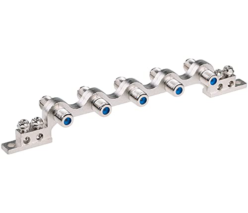 DUR-line Erdungsblock DEB 5-Fach aus hochwertigem Guss - Schirmungsmaß > 90 dB - SAT/Kabel/UKW/DVB-T von DUR-line