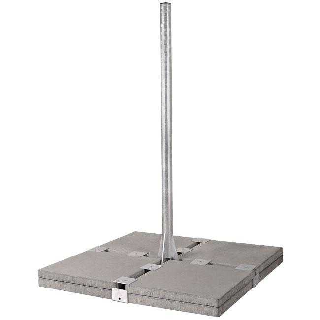 DUR-line Herkules Profi Balkonständer 60mm Mast 170m für 8x50x50cm Platten feuerverzinkt von DUR-line