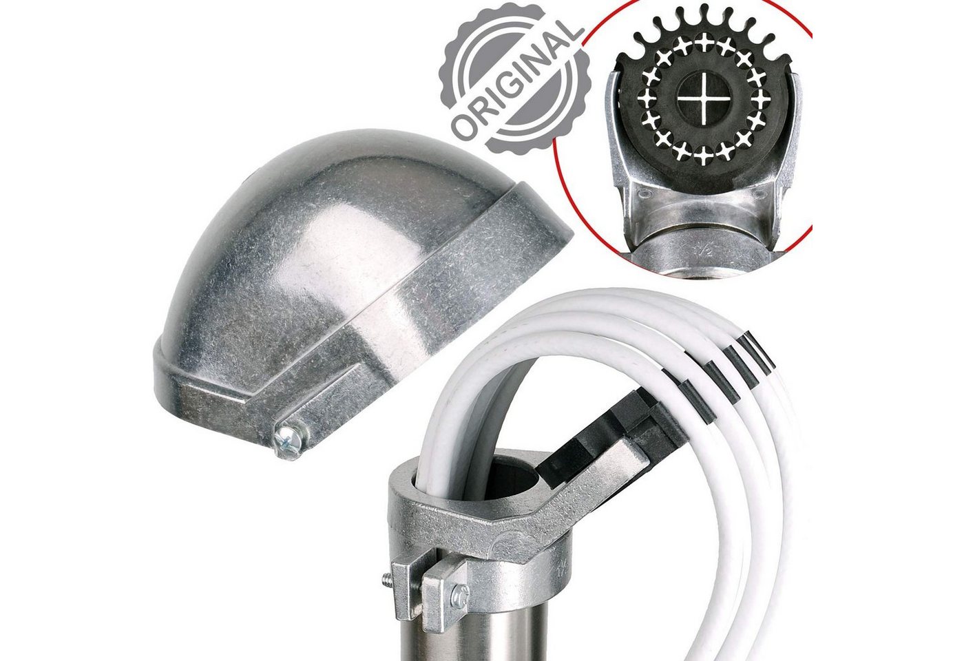 DUR-line Mastkappe - DUR-line Maka 50 ALU - Unverwüstlicher Aluminium-Druckguss SAT-Halterung DUR-line Mastkappe - DUR-line Maka 50 ALU - Unverwüstlicher Aluminium-Druckguss SAT-Halterung von DUR-line