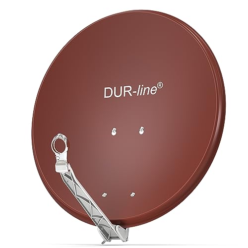 DUR-line Select 60cm x 65cm Alu Satelliten-Schüssel Rot [ Test SEHR GUT *] Aluminium Sat-Spiegel von DUR-line