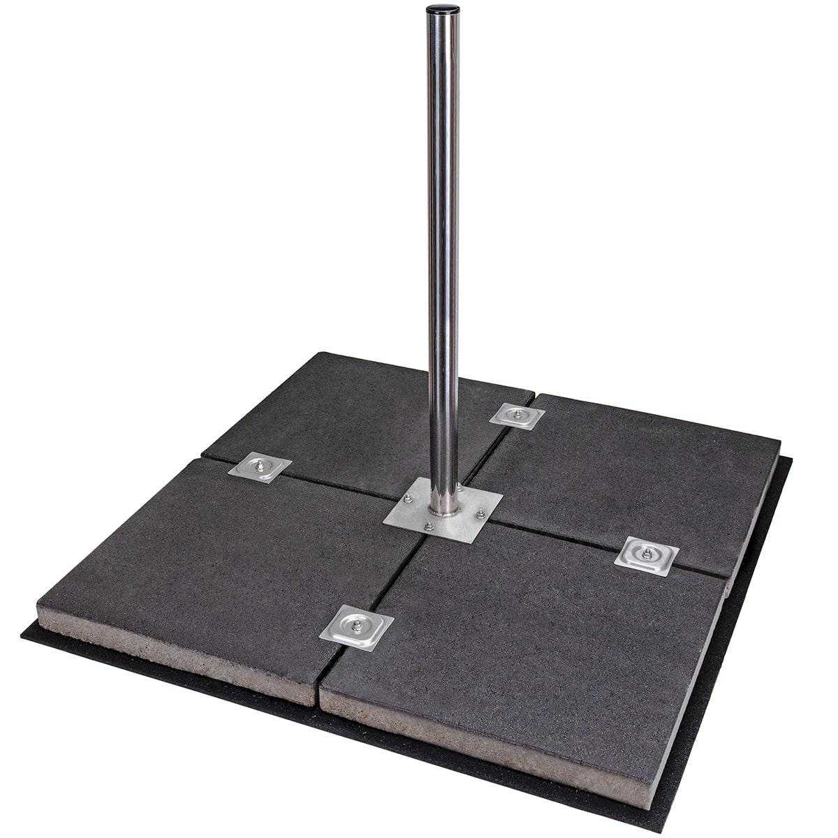 DUR-line Stabilo 4PL Balkonständer für 2-4 Platten (Edelstahl Universal 85cm Mastlänge) von DUR-line