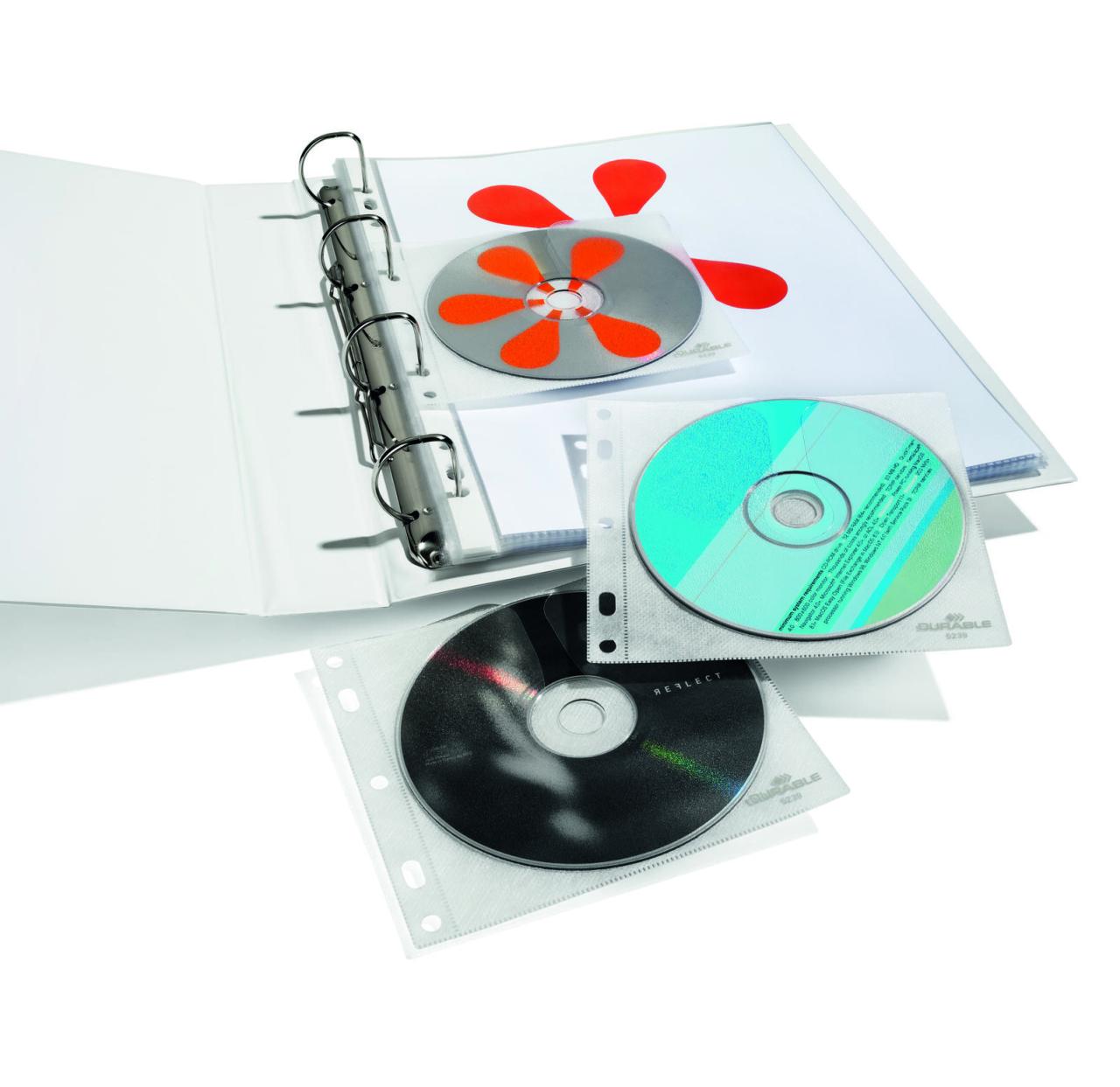 Abheftbare CD-/DVD-Hüllen von DURABLE