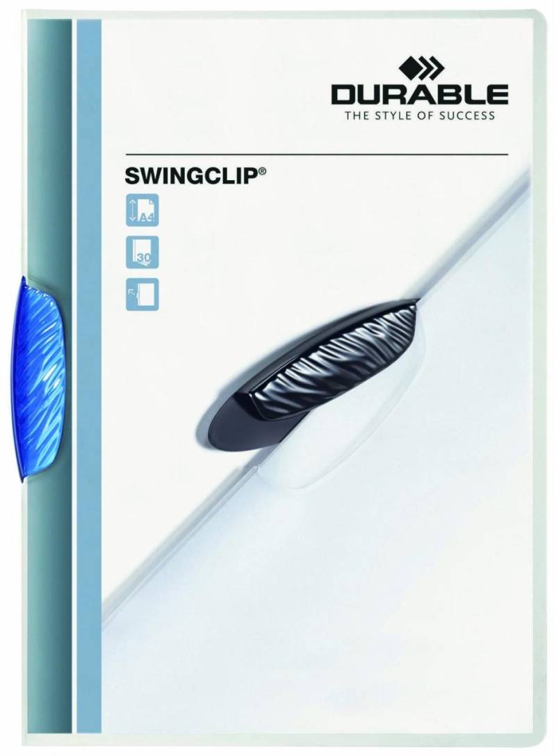 DURABLE Klemmhefter Swingclip DIN A4 blau von DURABLE