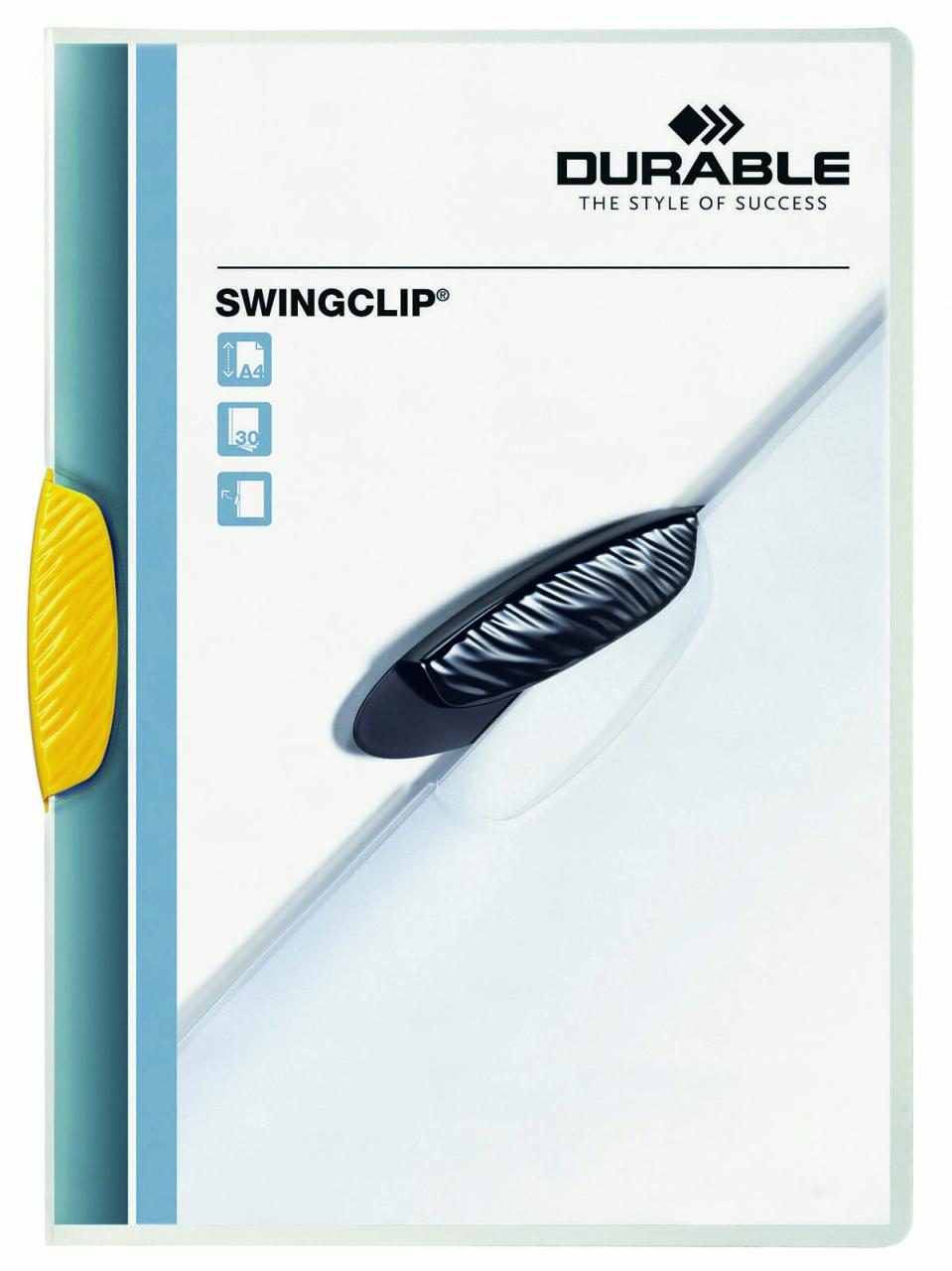 DURABLE Klemmhefter DIN A4 gelb von DURABLE