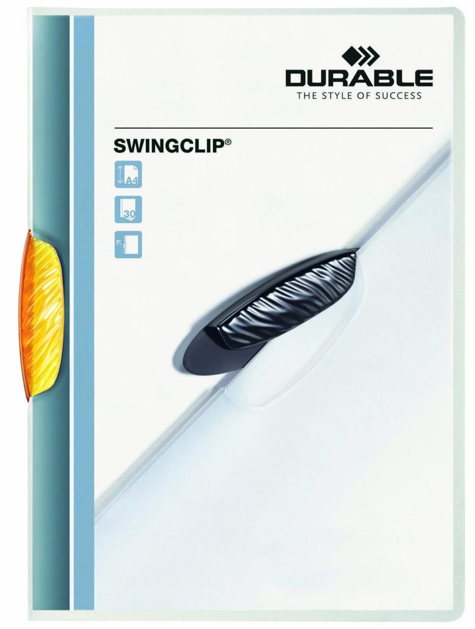 DURABLE Klemmhefter Swingclip DIN A4 orange DURABLE Klemmhefter Swingclip DIN A4 orange von DURABLE