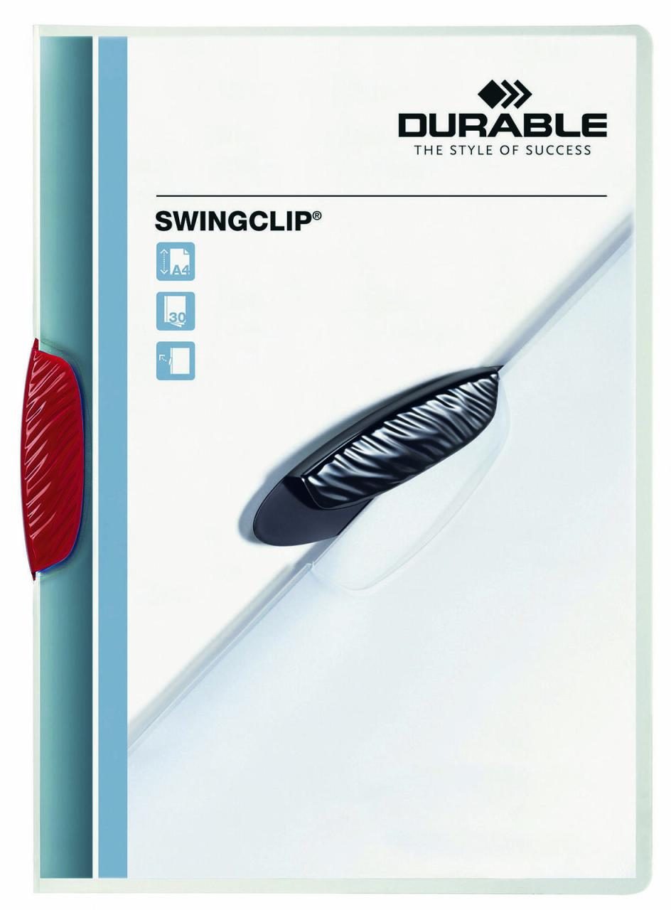 DURABLE Klemmhefter Swingclip DIN A4 rot von DURABLE