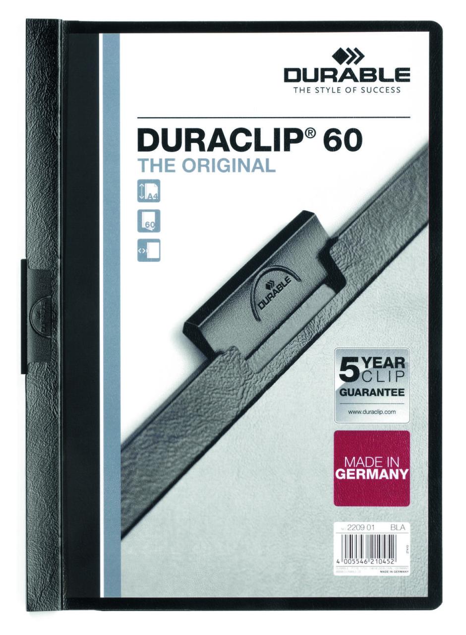 DURABLE Klemmhefter DIN A4 schwarz von DURABLE