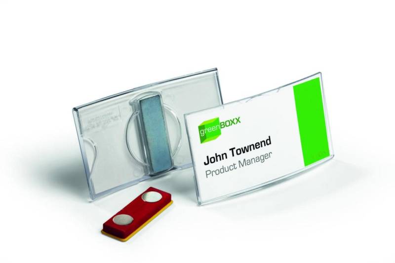 DURABLE Namensschilder transparent 7.5 cm x 4 cm von DURABLE