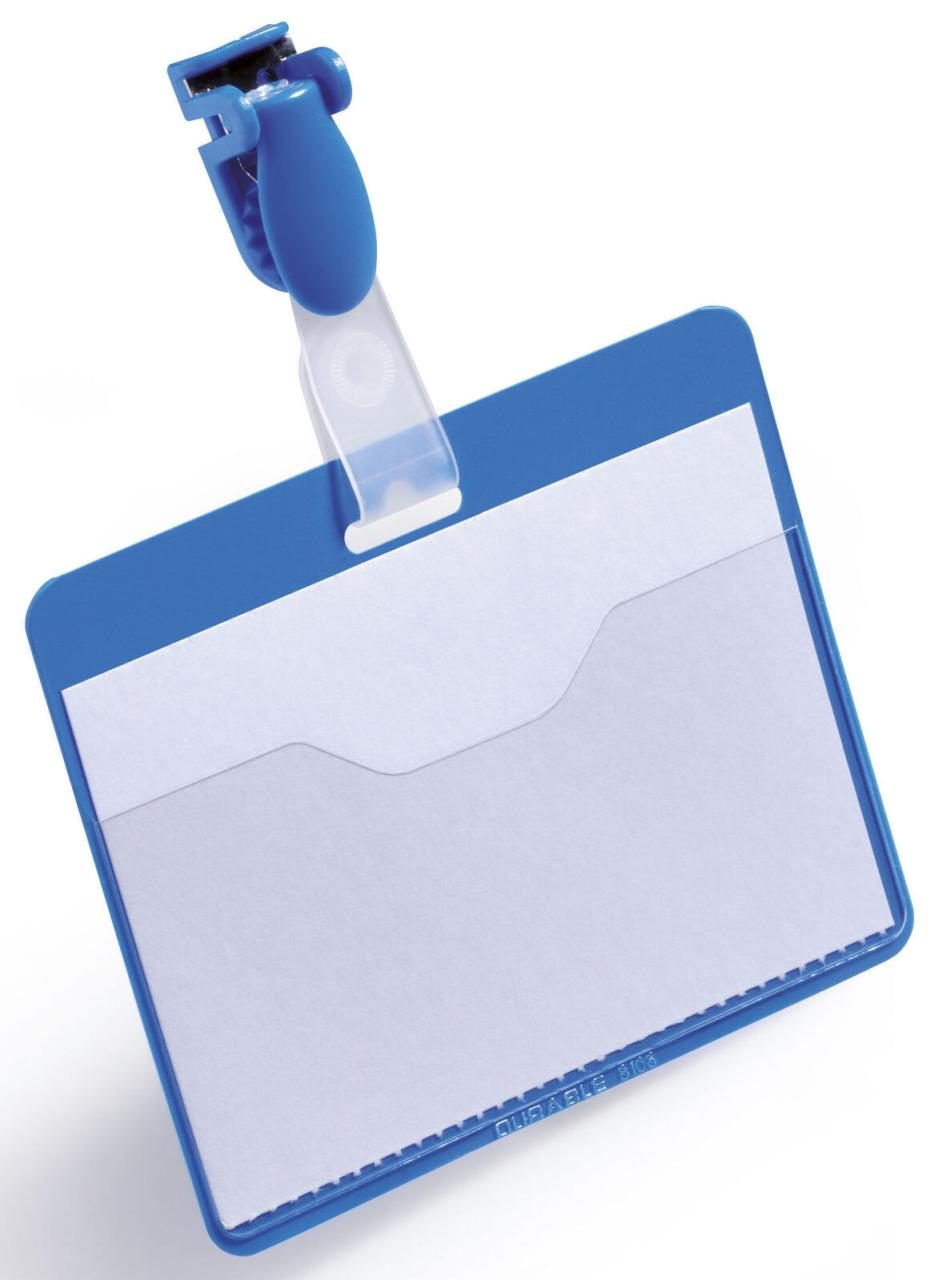 DURABLE Namensschilder blau 9 cm x 6 cm von DURABLE