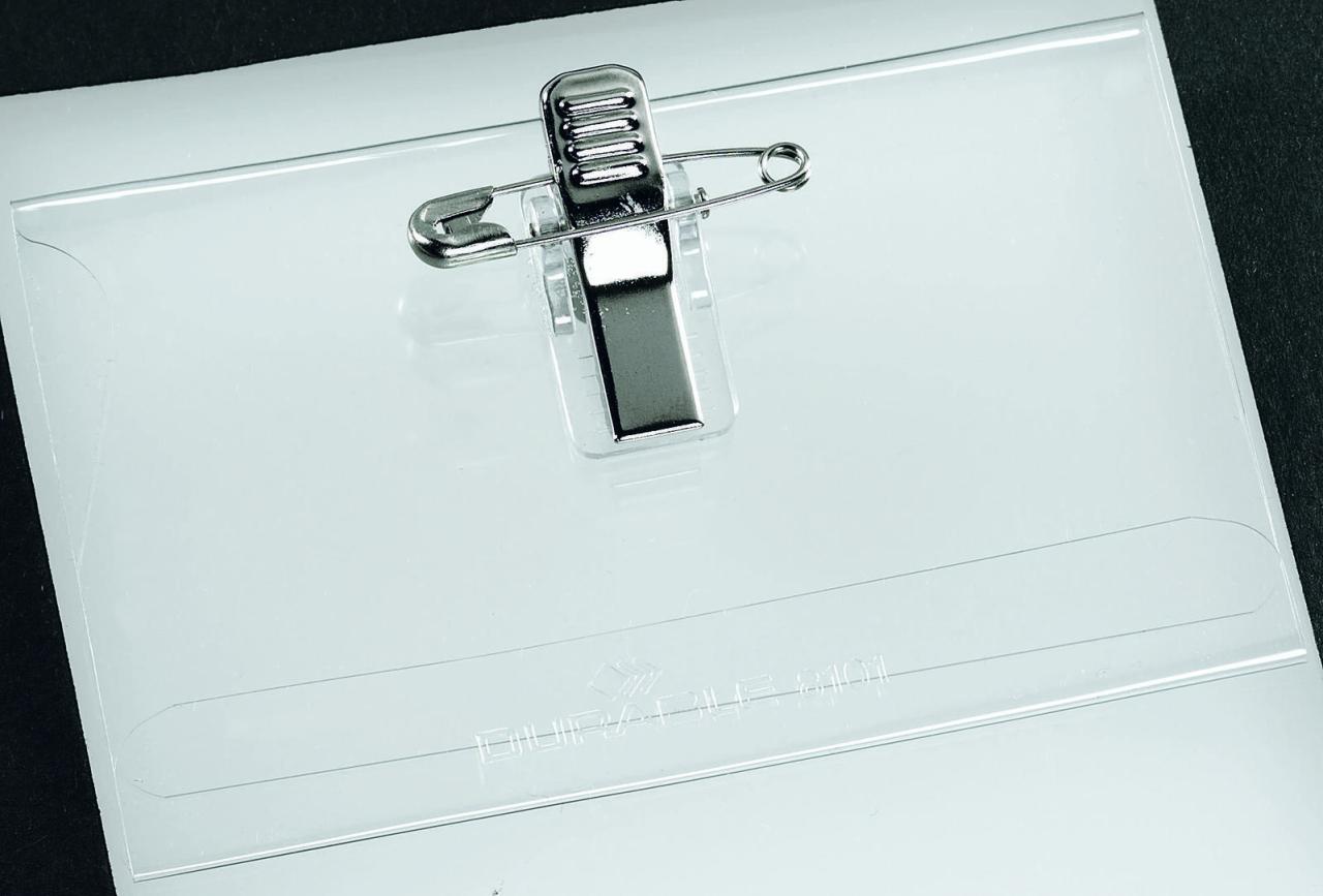 DURABLE Namensschilder transparent 9 cm x 5.4 cm DURABLE Namensschilder transparent 9 cm x 5.4 cm von DURABLE