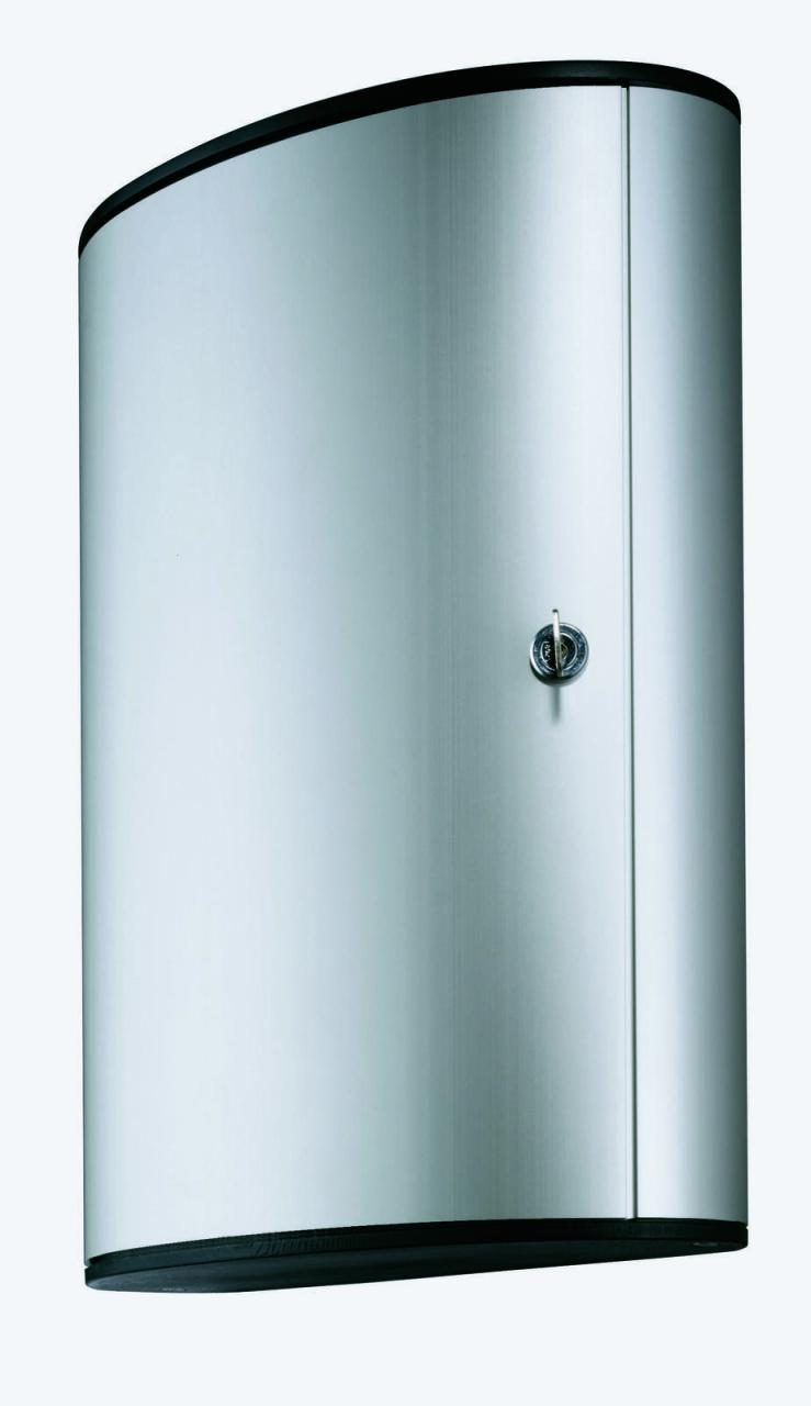 DURABLE Schlüsselkasten mit 48 Zylinderschloss alu, schwarz von DURABLE