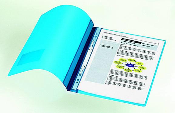 DURABLE Schnellhefter DIN A4 überbreit PVC hellblau DURABLE Schnellhefter DIN A4 überbreit PVC hellblau von DURABLE