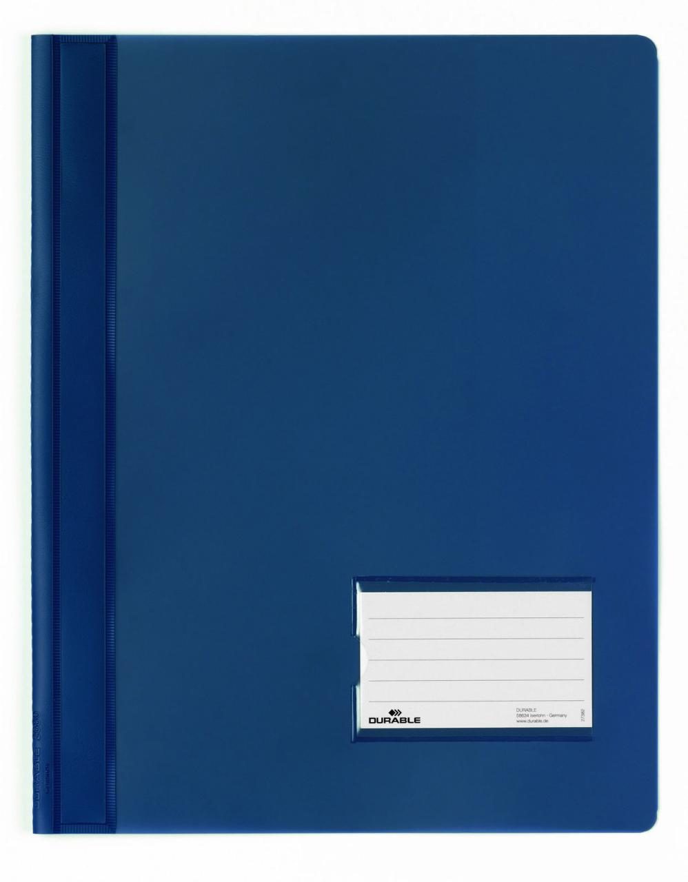DURABLE Schnellhefter DIN A4 überbreit PVC dunkelblau DURABLE Schnellhefter DIN A4 überbreit PVC dunkelblau von DURABLE