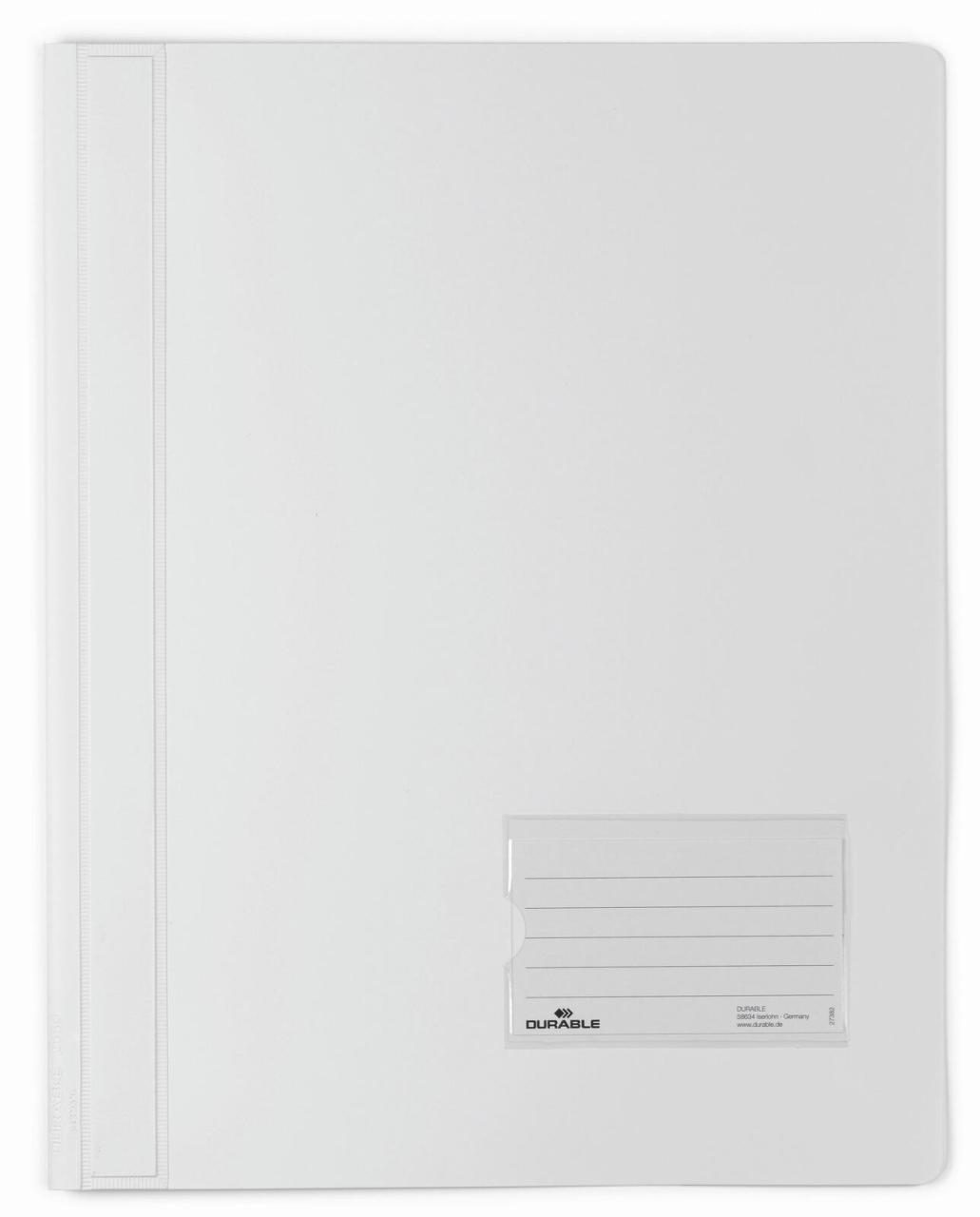DURABLE Schnellhefter DIN A4 überbreit PVC weiß DURABLE Schnellhefter DIN A4 überbreit PVC weiß von DURABLE