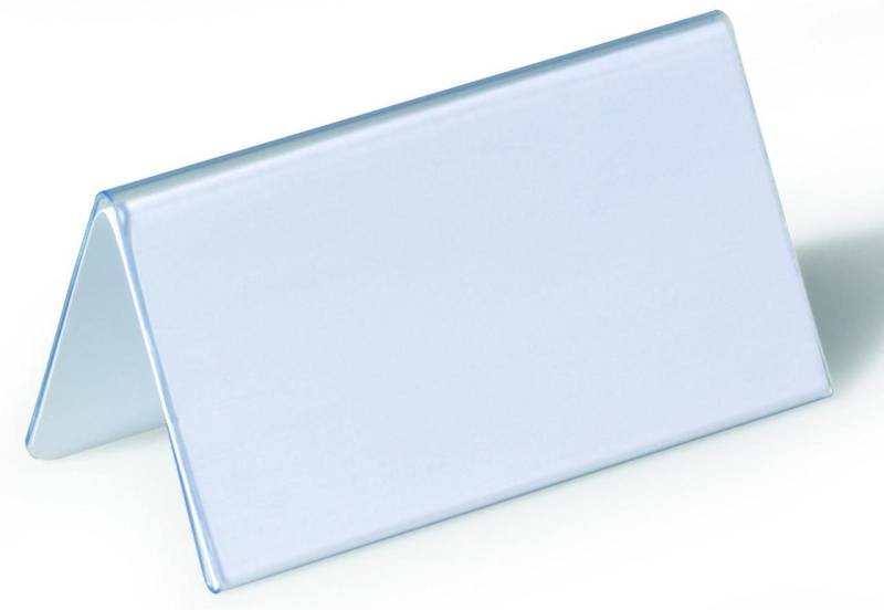 DURABLE Tischnamensschilder transparent 10 cm x 5.2 cm von DURABLE