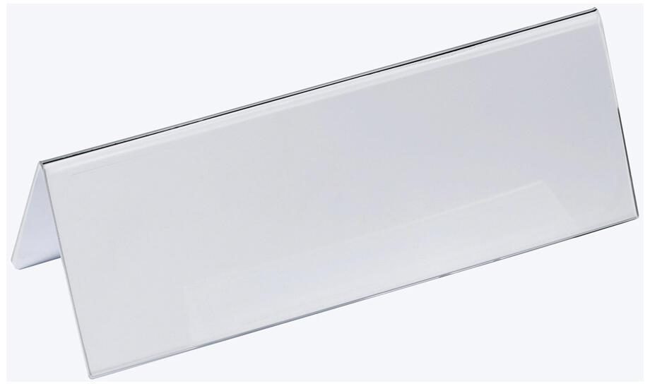 DURABLE Tischnamensschilder transparent 29.7 cm x 10.5 cm DURABLE Tischnamensschilder transparent 29.7 cm x 10.5 cm von DURABLE