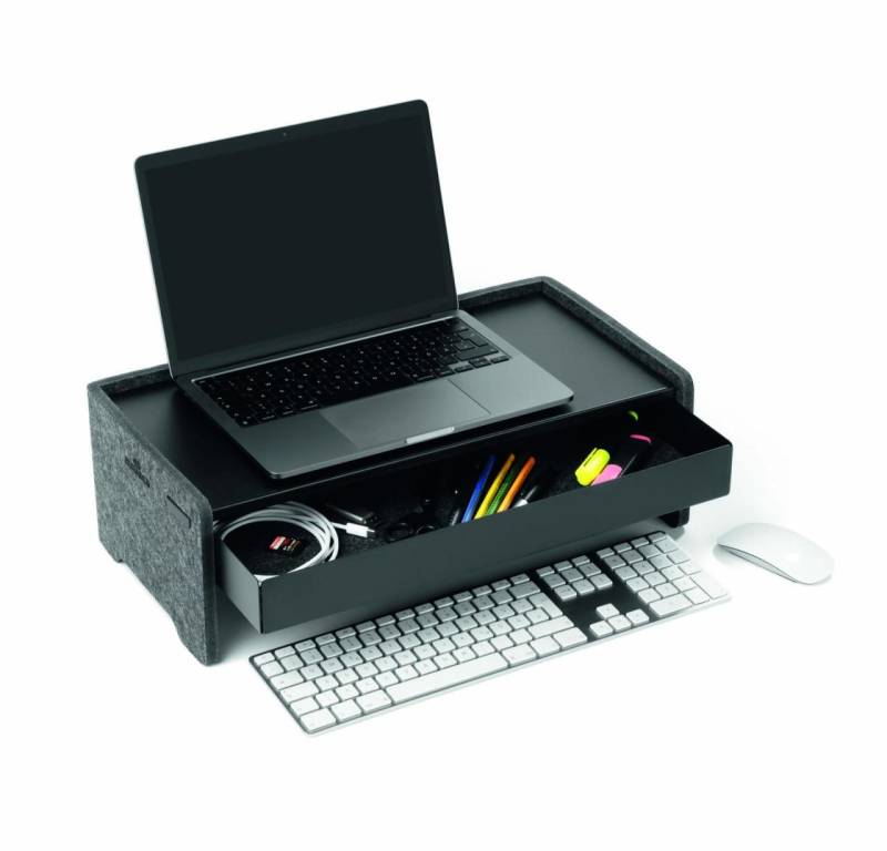 DURABLE Monitorständer EFFECT Schublade schwarz von DURABLE