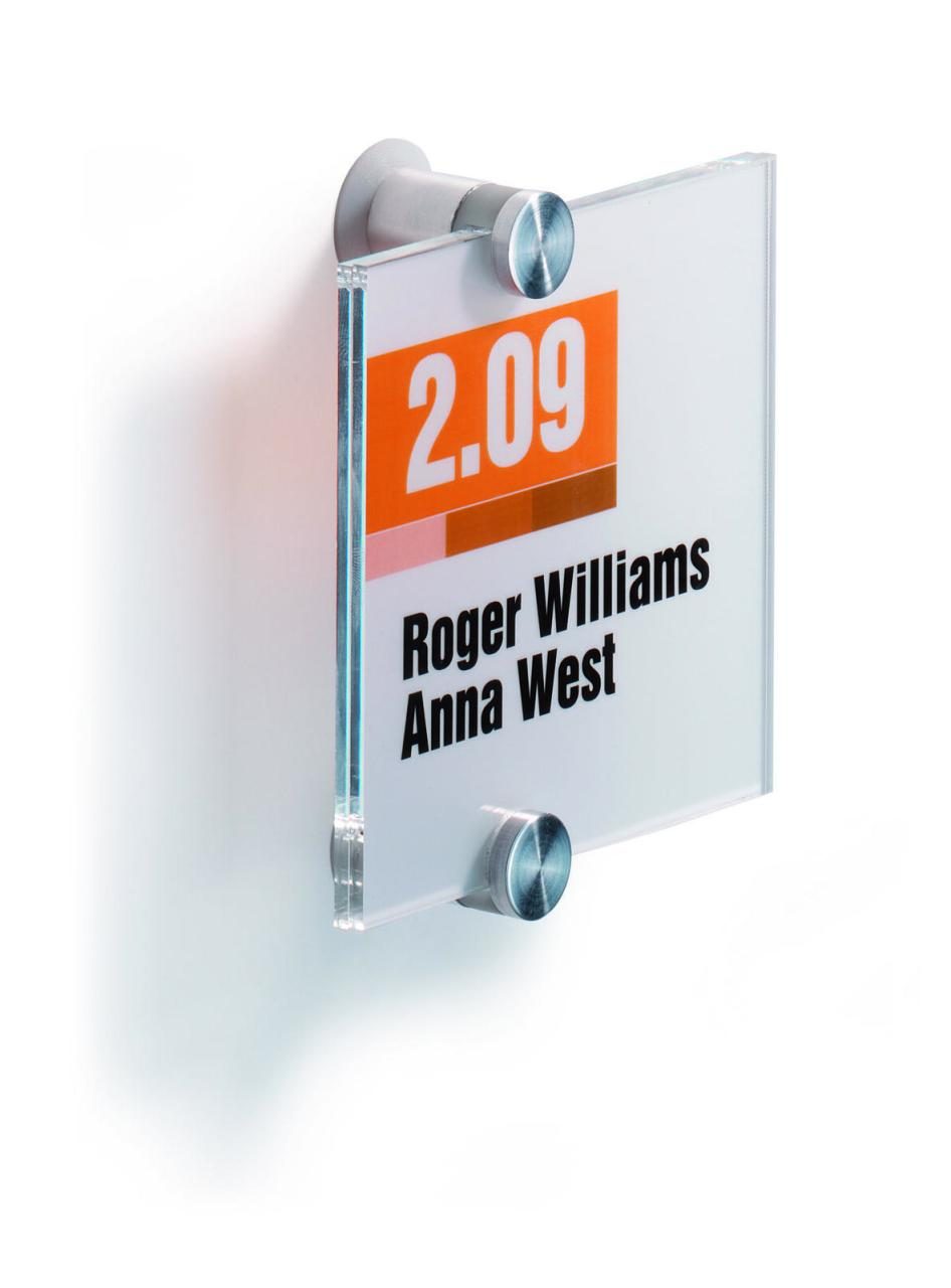 DURABLE Türschild 10,5 x 10,5 cm transparent DURABLE Türschild 10,5 x 10,5 cm transparent von DURABLE