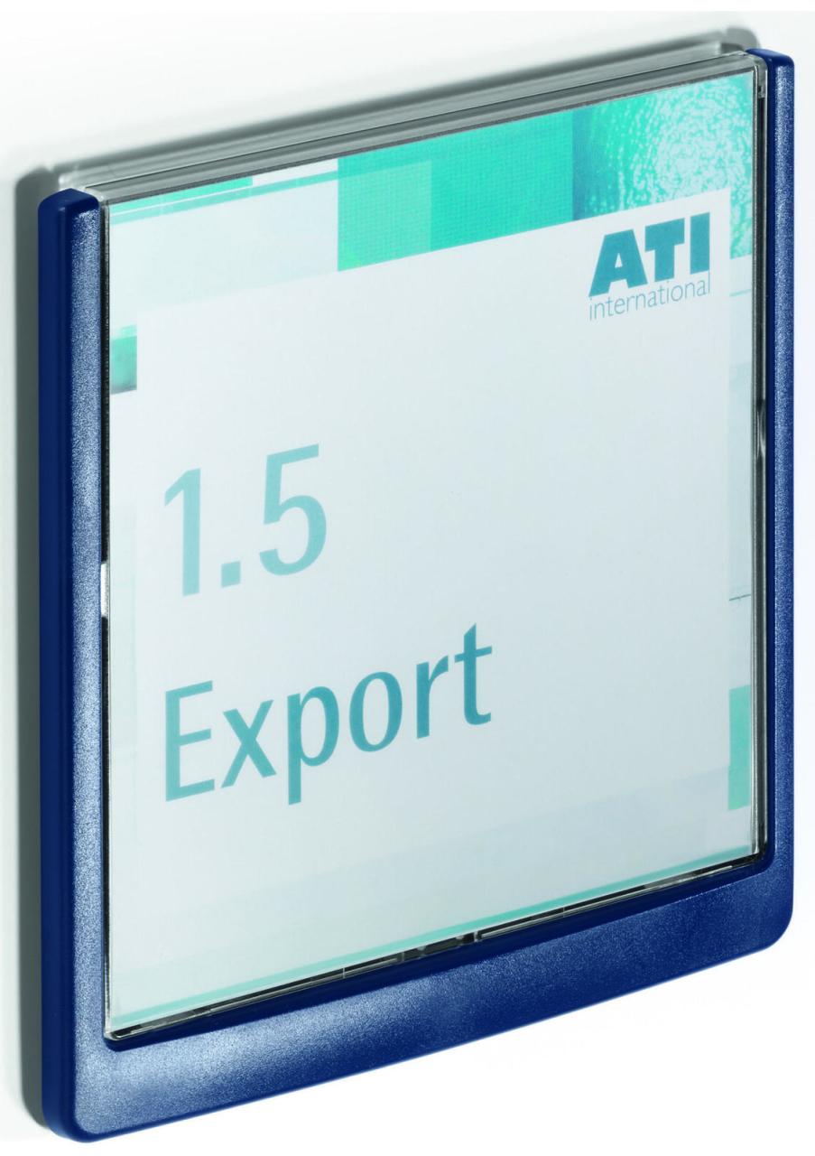 DURABLE Türschild 14,9 x 14,85 cm dunkelblau DURABLE Türschild 14,9 x 14,85 cm dunkelblau von DURABLE