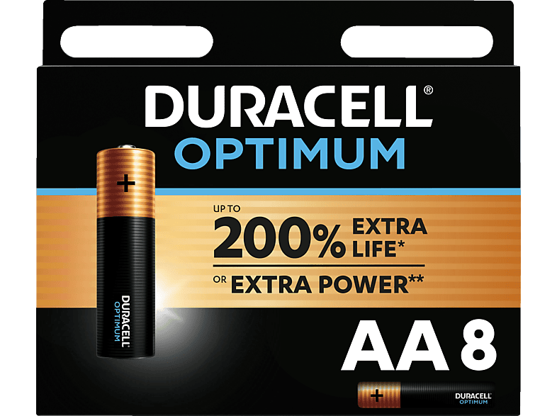 DURACELL 137684 AA Batterie, Alkaline, 1.5 Volt 8 Stück von DURACELL