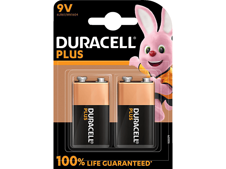 DURACELL 142268 E-Block Batterie, Alkaline, 9V Volt 2 Stück von DURACELL