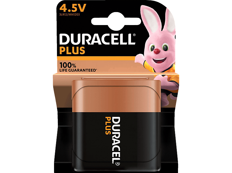 DURACELL 146235 4.5 Volt Batterie, Alkaline, 4.5V 1 Stück von DURACELL