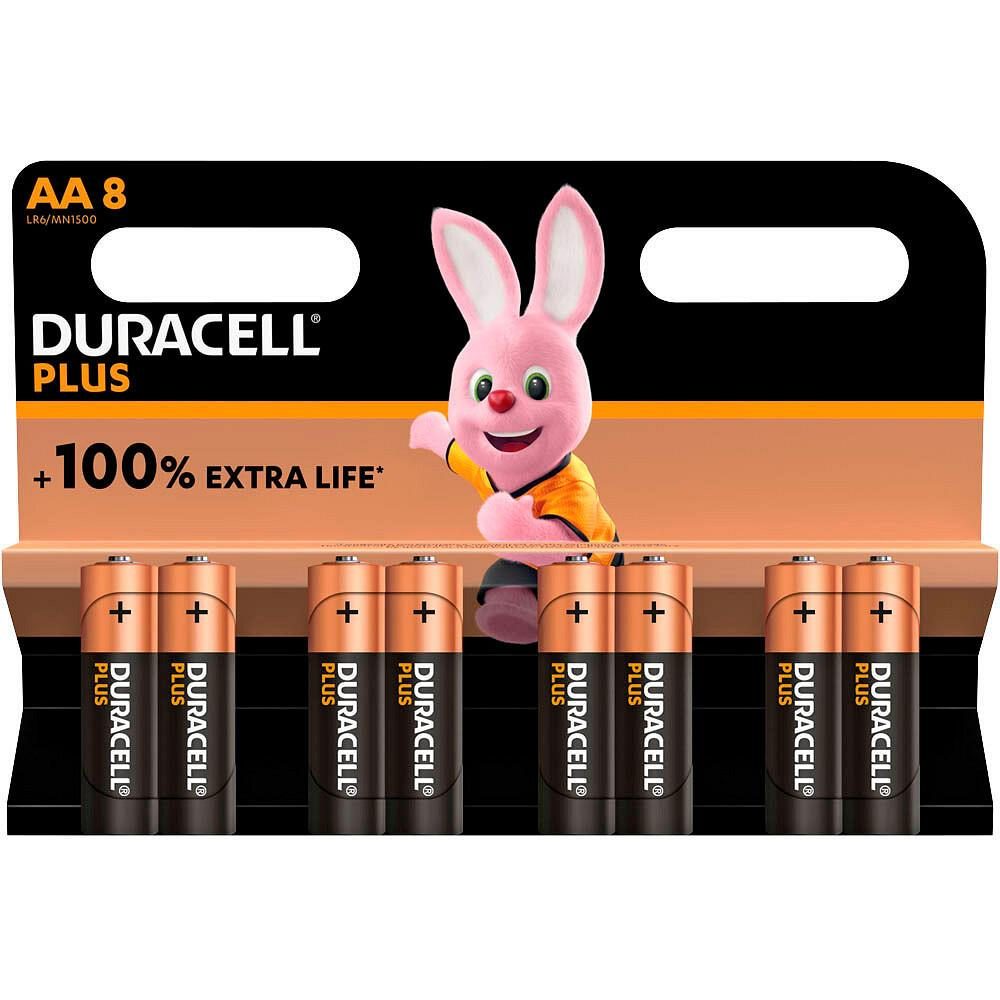 DURACELL Batterien PLUS Mignon AA 1,5 V - 8 Stück von DURACELL