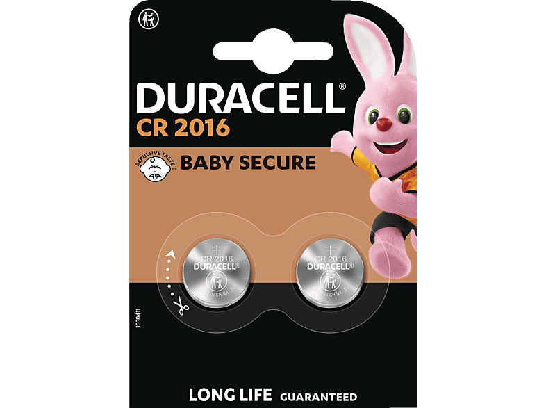 DURACELL Specialty 2016 Knopfzelle, Lithium, 3 Volt 2 Stück DURACELL Specialty 2016 Knopfzelle, Lithium, 3 Volt 2 Stück von DURACELL
