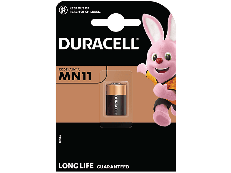DURACELL Specialty MN11 Batterie, Alkaline, 6 Volt 1 Stück DURACELL Specialty MN11 Batterie, Alkaline, 6 Volt 1 Stück von DURACELL