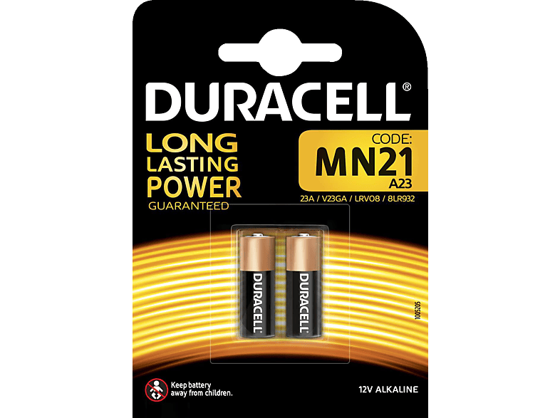 DURACELL Specialty MN21 Batterie, Alkaline, 12 Volt 2 Stück von DURACELL