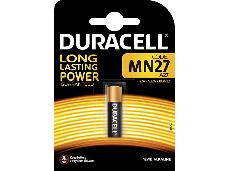 DURACELL Specialty MN27 Batterie, Alkaline, 12 Volt 1 Stück von DURACELL