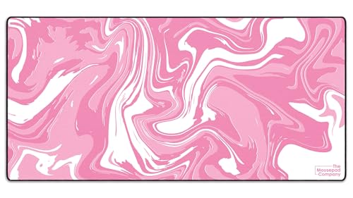 MPCO Strata Liquid Pink Large Size Gaming WFH Mousepad Full Desk DuraGlyde Fabric (Large (91.4 cm x 43.2 cm)) von DURAGLYDE