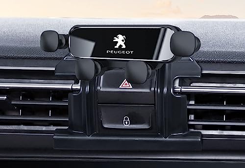 Handy Kfz Halterungen für Peugeot 508L 2019-2023, Handy Halterung Auto,360° Drehba Autohandyhalterung,Handy Autohalterung Handy Halterung rutschfest Autoteile,A Black von DURAGS
