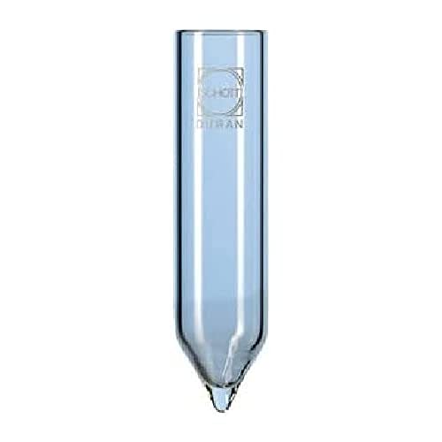 DURAN 21 611 14 Zentrifugenglas mit Spitzboden, Winkel 60°, 24mm x 100mm, 25ml Nenninhalt, 10 Stück von DURAN
