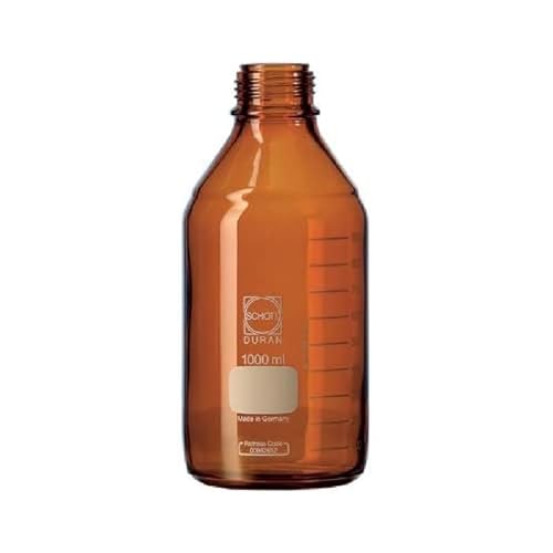 DURAN 21 806 24 Laborflasche Braun mit DIN Gewinde, Ohne Verschluss und Ausgießring, Braun, 100ml Inhalt, 10 Stück DURAN 21 806 24 Laborflasche Braun mit DIN Gewinde, Ohne Verschluss und Ausgießring, Braun, 100ml Inhalt, 10 Stück von DURAN