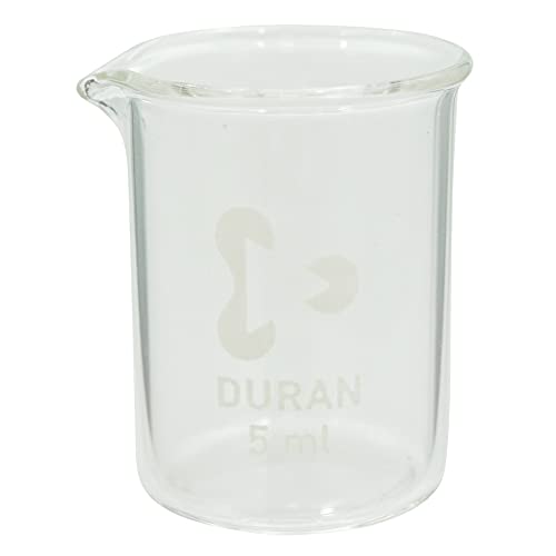 Duran 2110607 Glass Beaker Low Form, 5 mL (Pack of 10) von DURAN