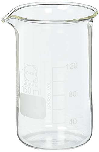 Duran 2111629 Glass Beaker Tall Form, 150 mL (Pack of 10) von DURAN