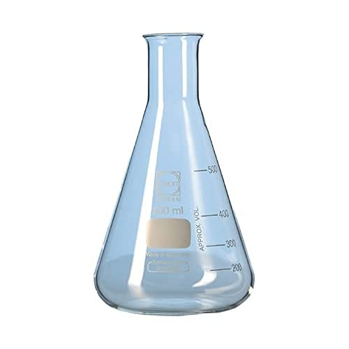 Duran 2121639 Erlenmeyer Glass Flask Narrow Neck, 300 mL (Pack of 10) von DURAN