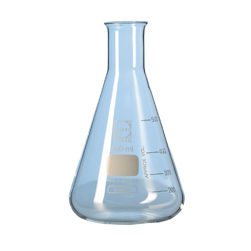 Duran 2121668 Erlenmeyer Glass Flask Narrow Neck, 3 L (Pack of 2) von DURAN