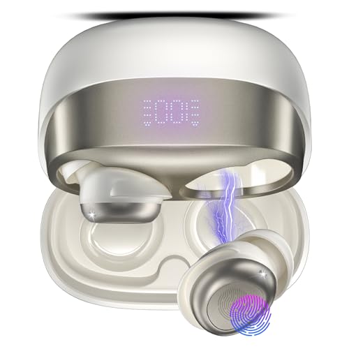 DUSONLAP Bluetooth Kopfhörer, Mini In Ear Kopfhörer Kabellos Bluetooth 5.4 Stereo HiFi Immersiv, 47Std Spielzeit Schlafkopfhörer Weiß DUSONLAP Bluetooth Kopfhörer, Mini In Ear Kopfhörer Kabellos Bluetooth 5.4 Stereo HiFi Immersiv, 47Std Spielzeit Schlafkopfhörer Weiß von DUSONLAP