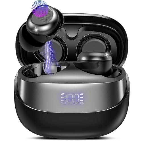 DUSONLAP Bluetooth Kopfhörer, Mini In Ear Kopfhörer Kabellos Bluetooth 5.4 Stereo HiFi Immersiv, 47Std Spielzeit Schlafkopfhörer mit Passiver Geräuschmaskierung, LED-Anzeige, IP7 Wasserdichte Ohrhörer von DUSONLAP